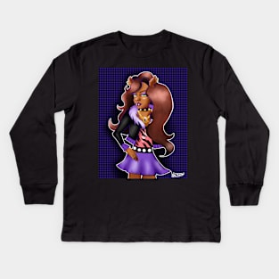 Clawdeen Wolf Monster High Kids Long Sleeve T-Shirt